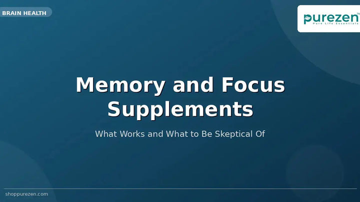Memory and Focus Supplements: What Works and What to Be Skeptical Of