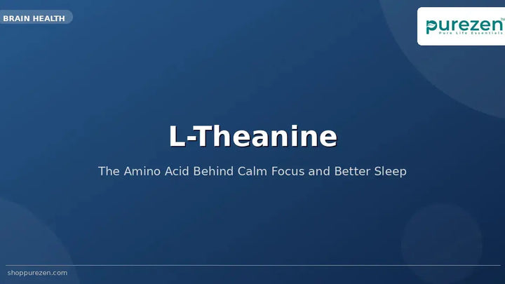 L-Theanine: The Amino Acid Behind Calm Focus and Better Sleep