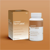 purezen Root Cause supplement bottle and packaging on a brown background