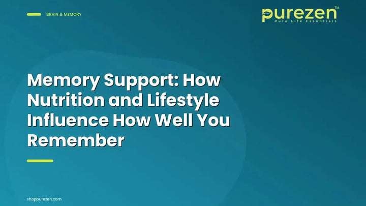 Memory Support: How Nutrition and Lifestyle Influence How Well You Remember