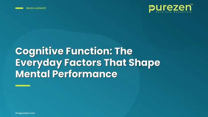 Cognitive Function: The Everyday Factors That Shape Mental Performance