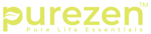 Purezen logo with tagline 'Pure Life Essentials' on a white background