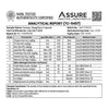 Purezen SleepStory NABL lab test certificate, Batch NHCP26202, Assure Analytical Laboratories