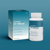 purezen MindBoost supplement bottle and packaging on a blue background