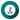Logo with a stylized figure and hands on a white circle with a teal background
